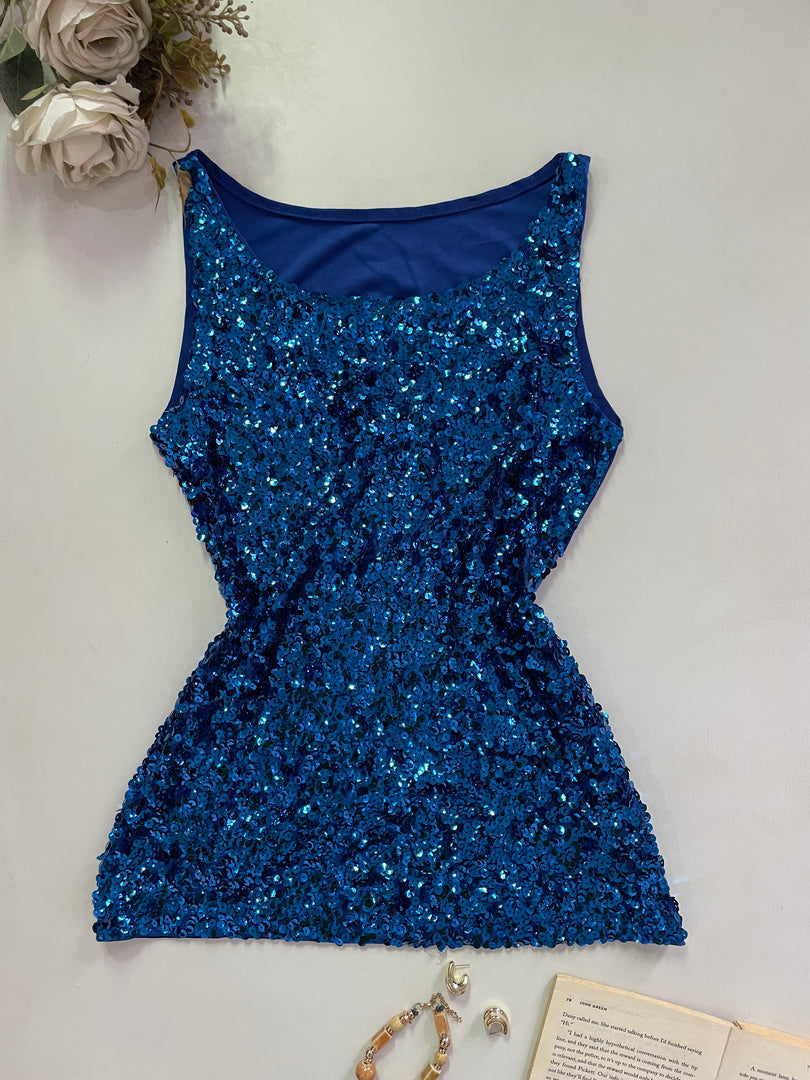 Sequin Vintage Top-Bust 32 to 34