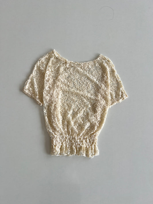 Lace Sheer Top-Bust 36 to 38