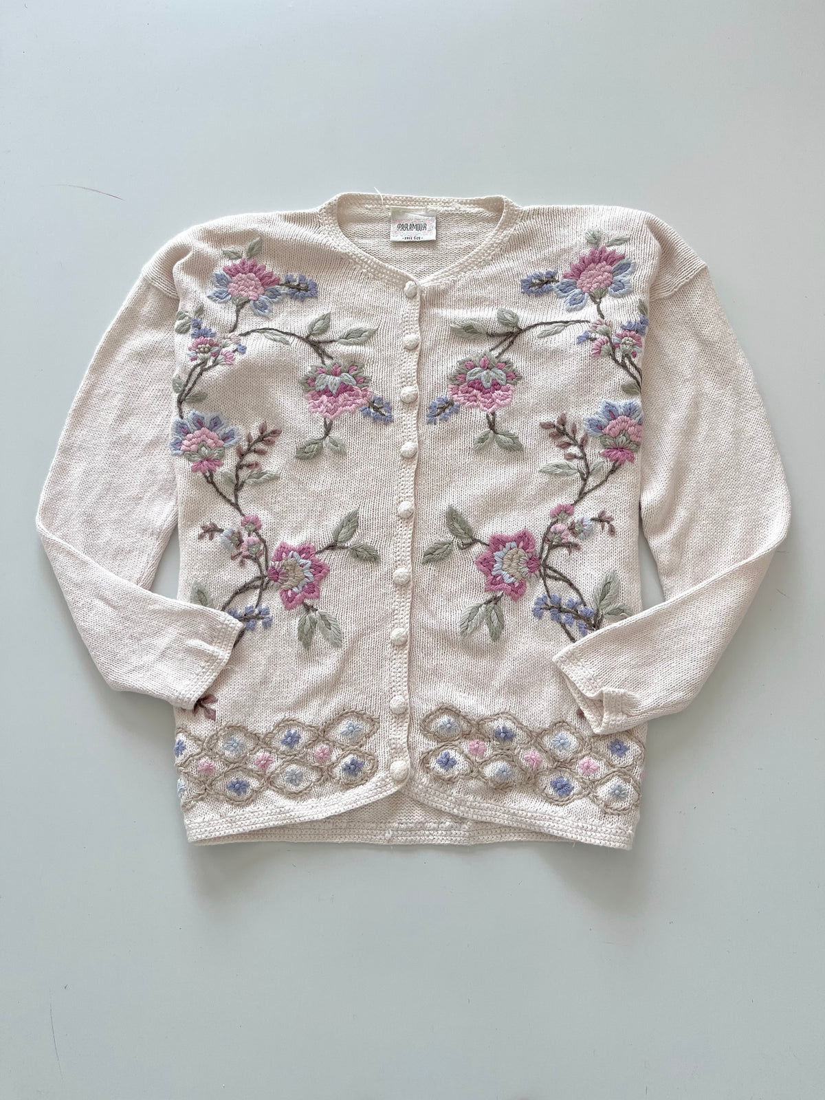 Paramour Embroidered Cardigan Sweater-Bust 46