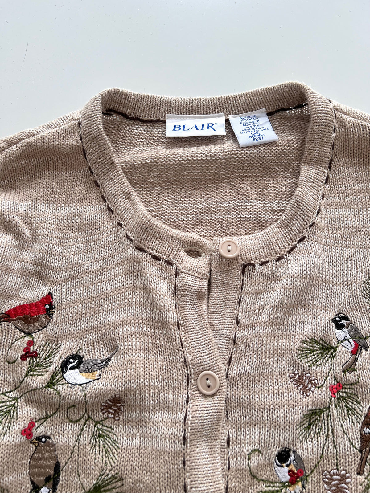 Blair Embroidered Sweater-Bust 40