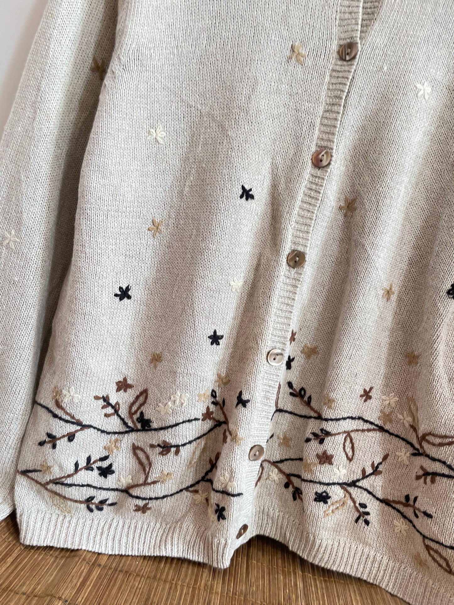 Talbots Embroidered Vintage Sweater-Bust 42