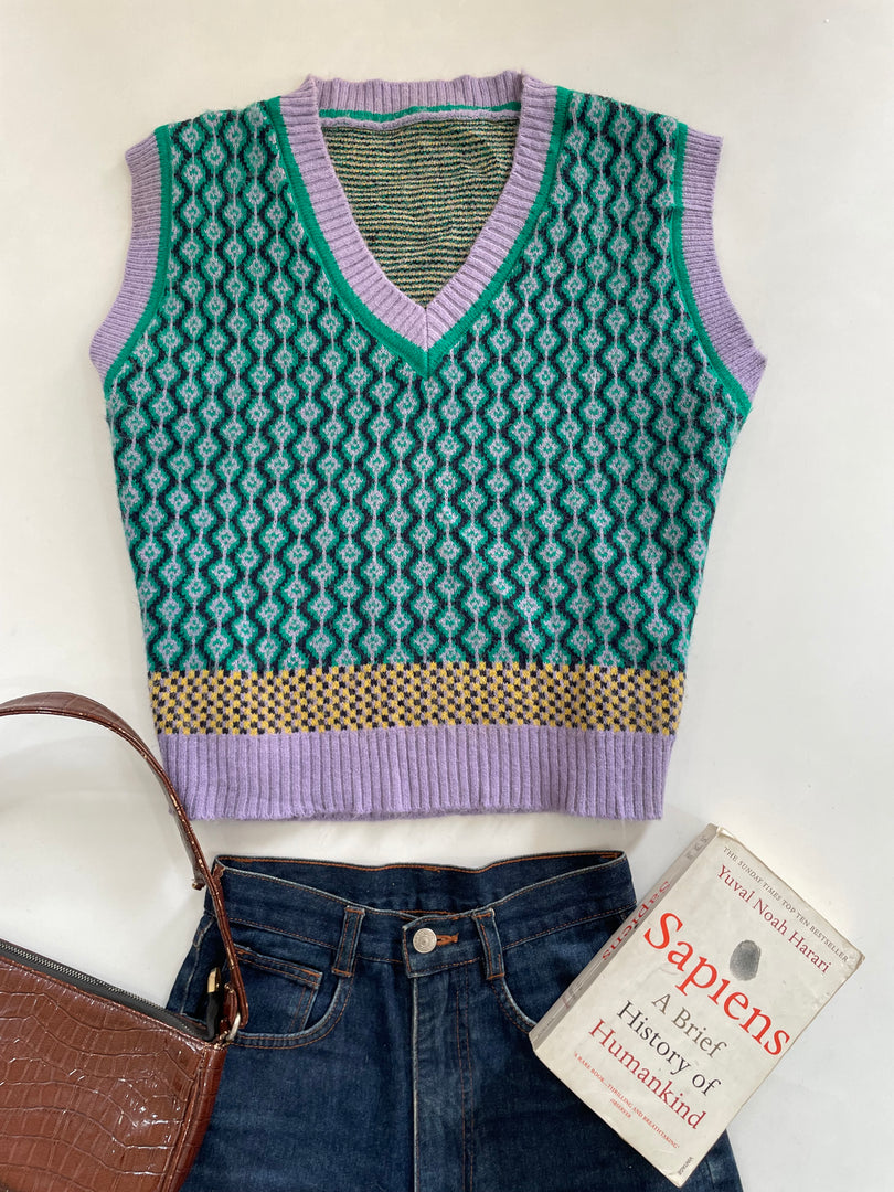 Chunky Sweater Vest-Bust 42