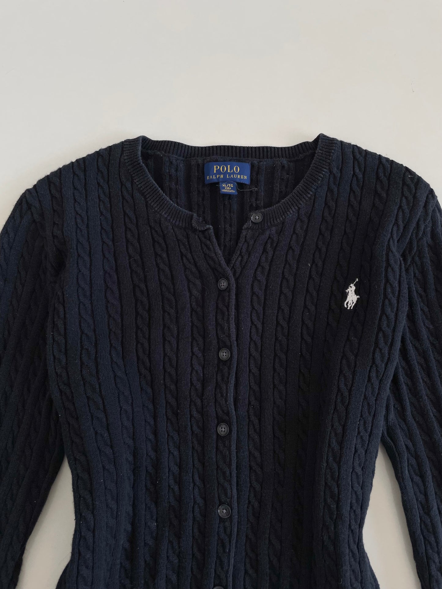 Ralph Lauren 100% Cotton Vintage Cardigan-Bust 34 to 36