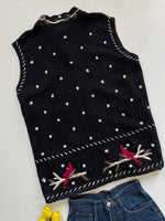 Load image into Gallery viewer, Christopher &amp; Banks Hand Embroidered Sweater Vest-Bust 54
