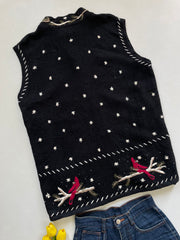 Christopher & Banks Hand Embroidered Sweater Vest-Bust 54