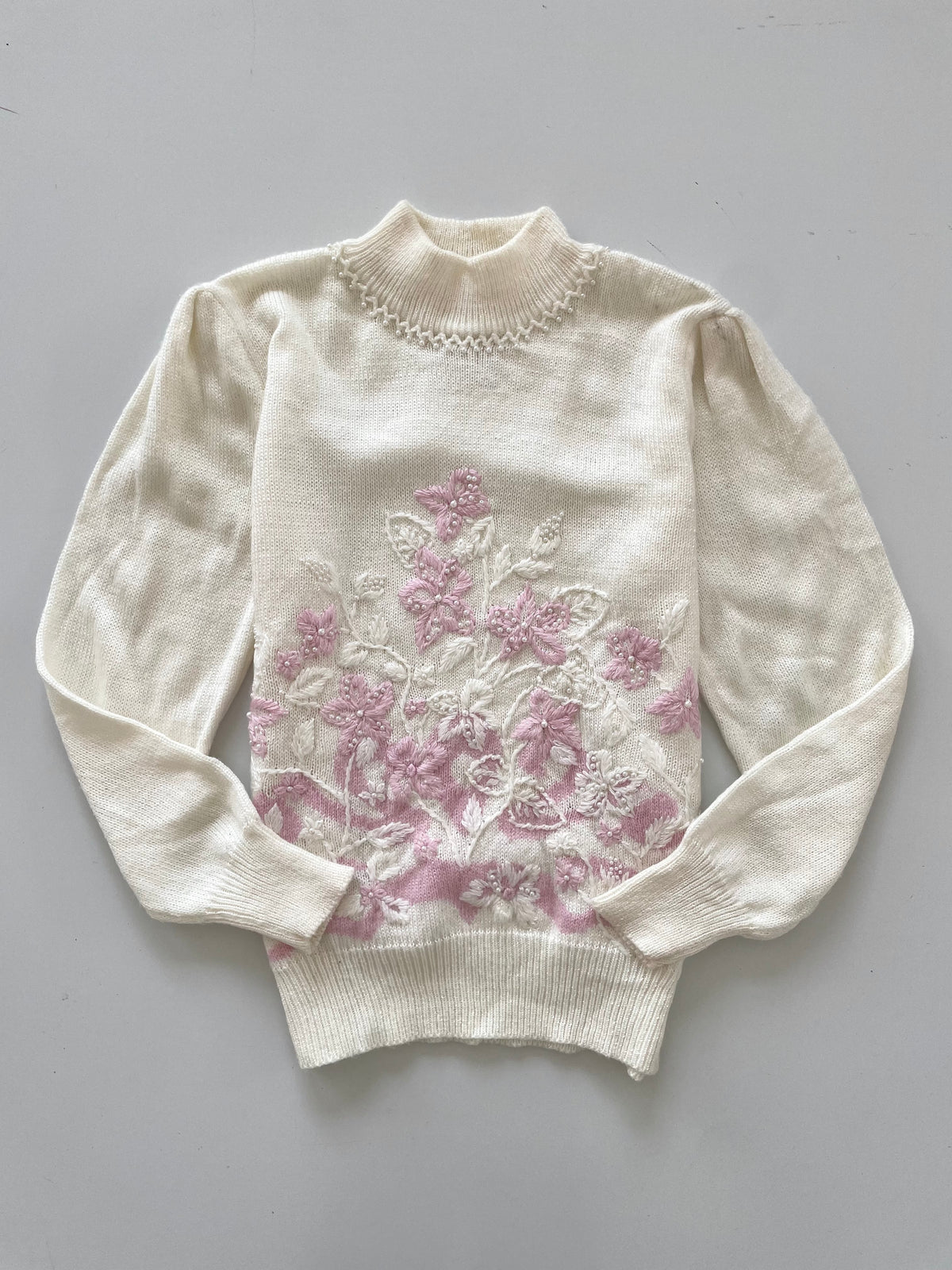 Jaclyn Smith Embroidered Soft Sweater-Bust 38