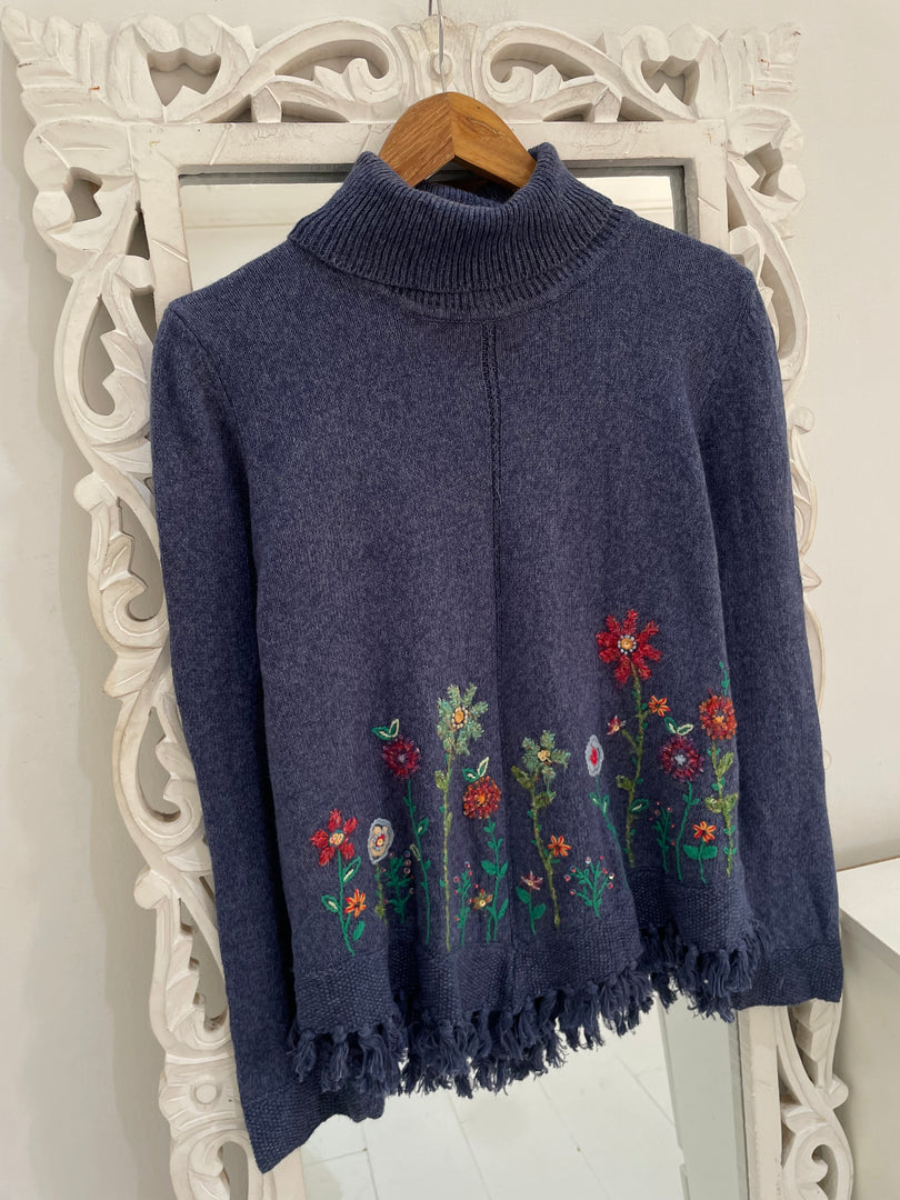 Alfred Dunner Embroidered Sweater-Bust 40