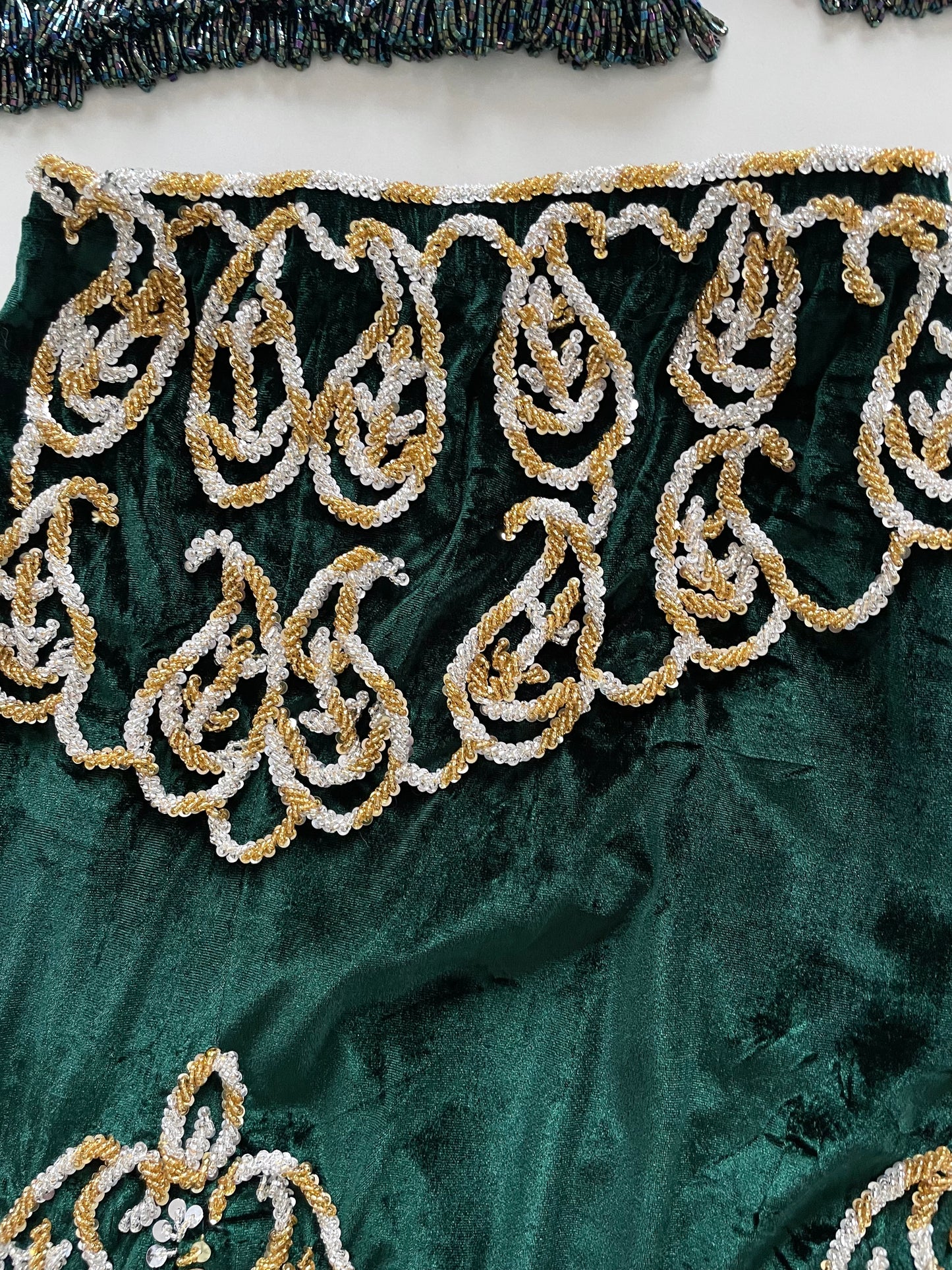 Heavily Embroidered Vintage Set Top-Bust 40 Waist-32 to 36