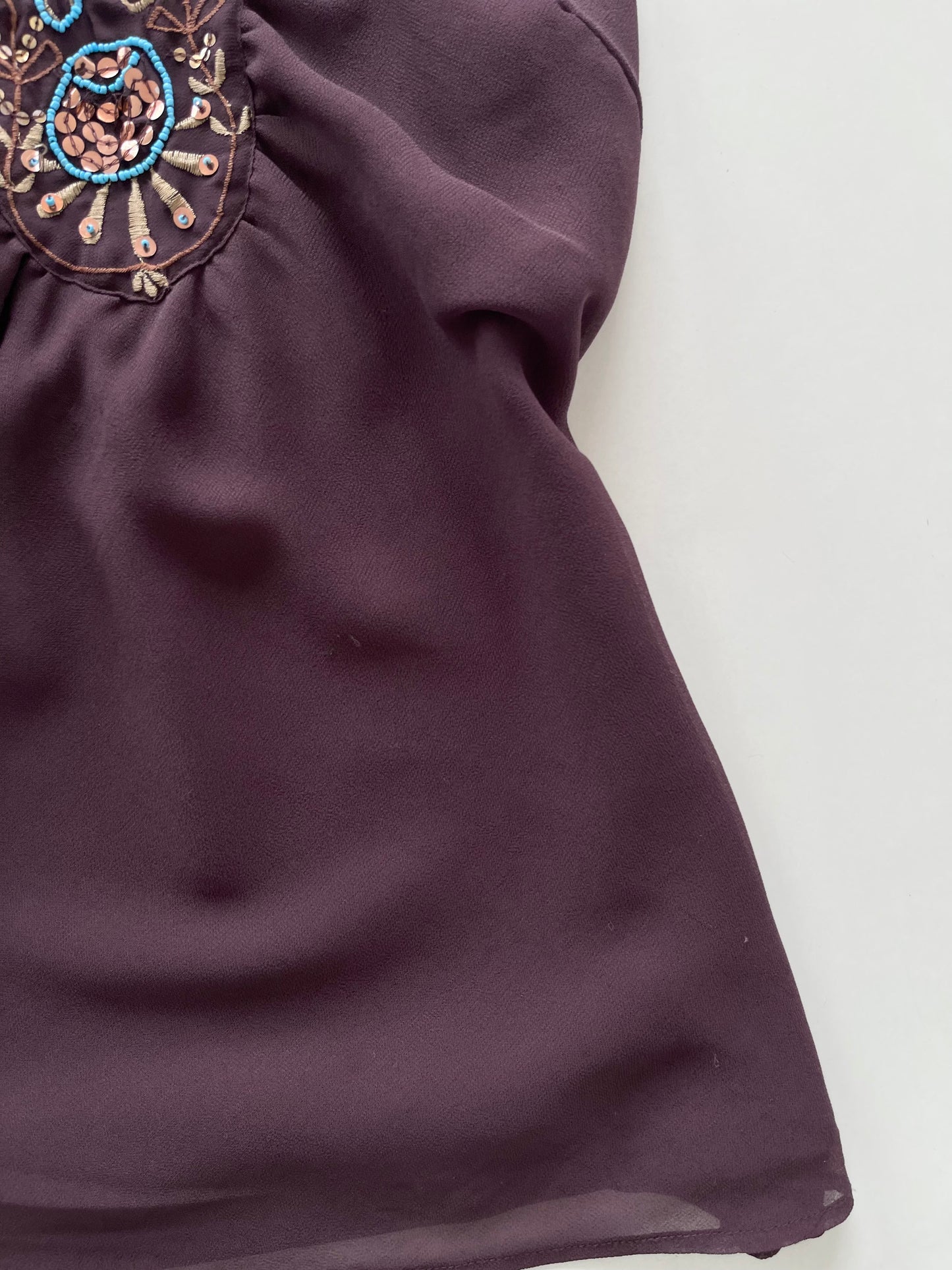 Pinky Embroidered Vintage Top-Bust 36