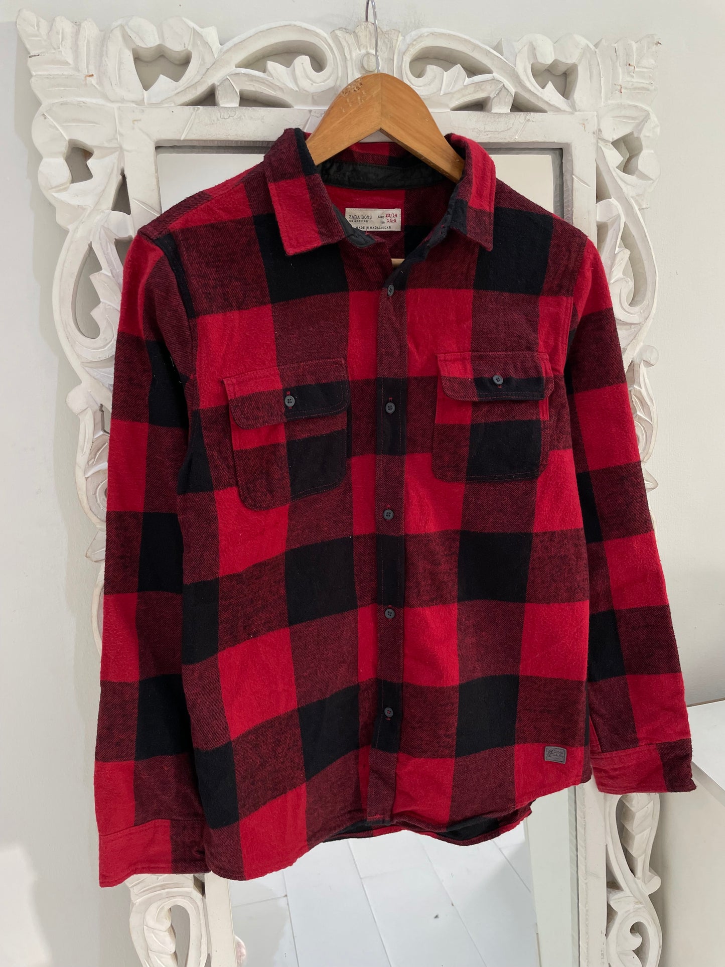 Zara Checkered Shirt-Chest 36