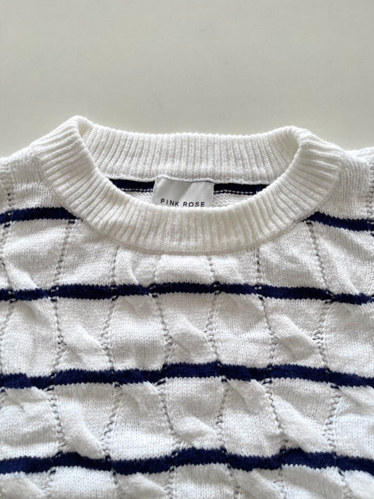 Pink Rose Chunky Pinterest Sweater-Bust 46