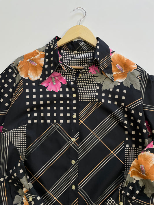 Black Printed Shirt-Bust 48