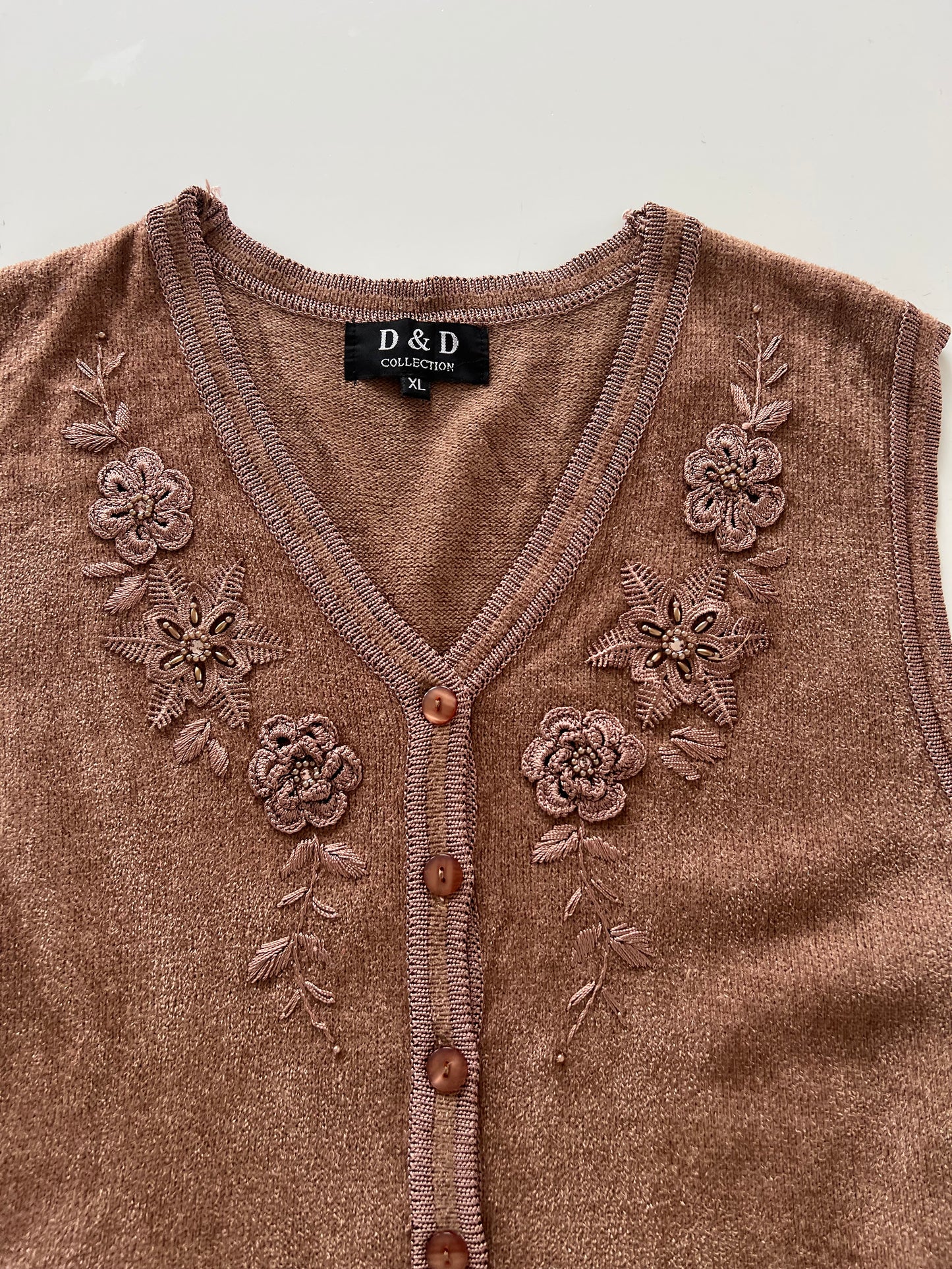 D&D Collection Embroidered sweater-Bust 44