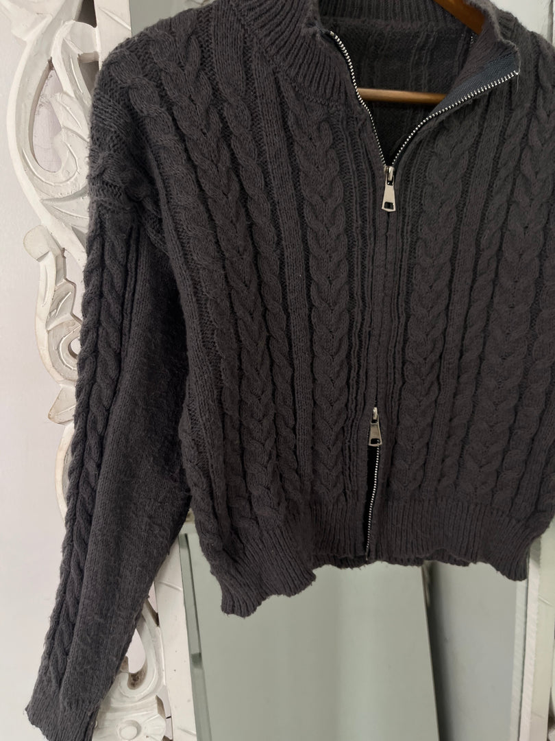 Two Way Zipper Sweater-Bust 38