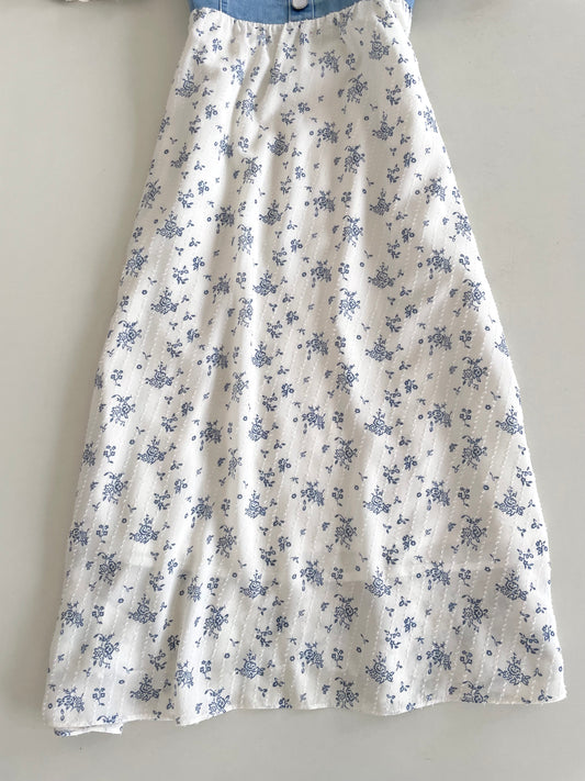 Korean Puff Sleeve Dress-Bust 32