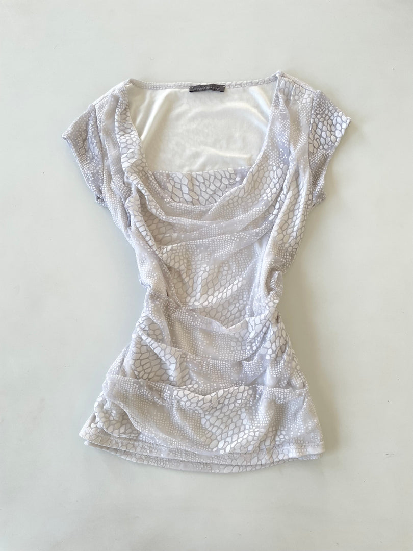 Vintage Cowl Neck Top-Bust 36 to 38