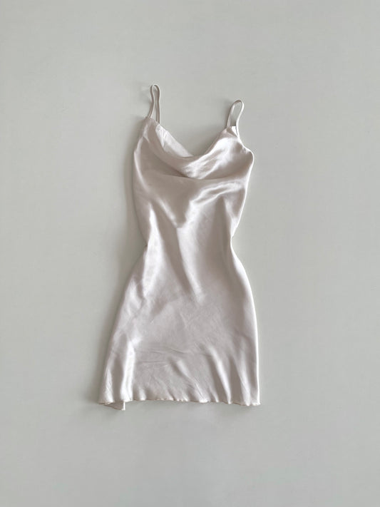 Satin Cowl Neck Dress-Bust 32 to 34