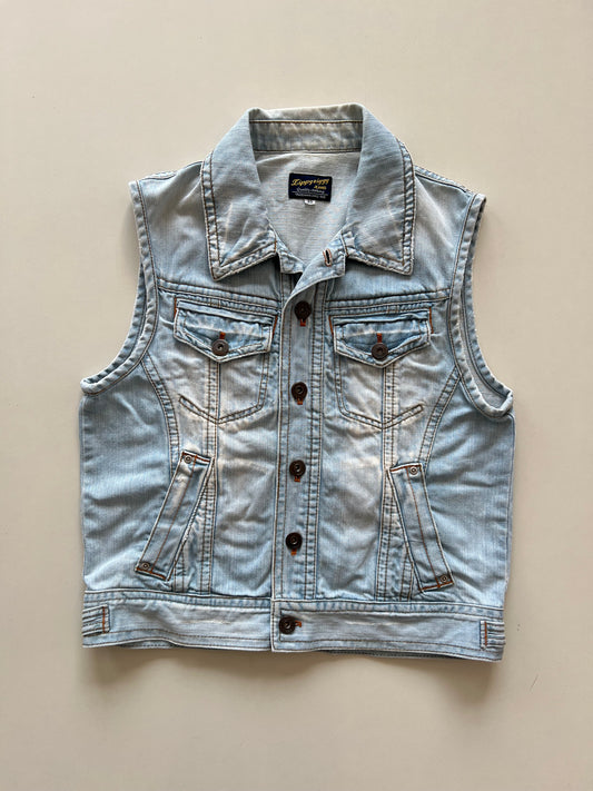 Lippy Ziggy Denim Vest-Bust 40