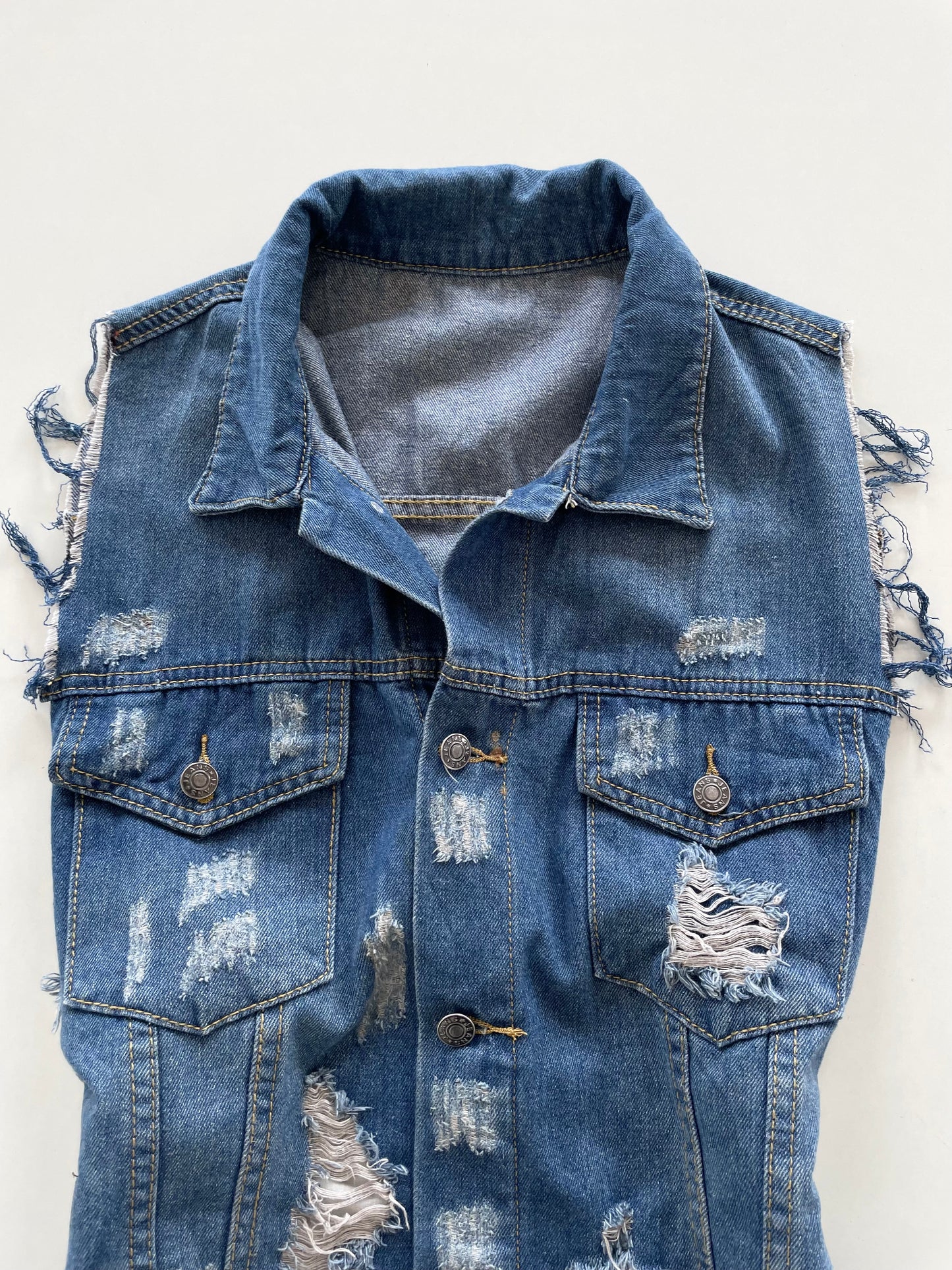 Denim Vest-Chest 44