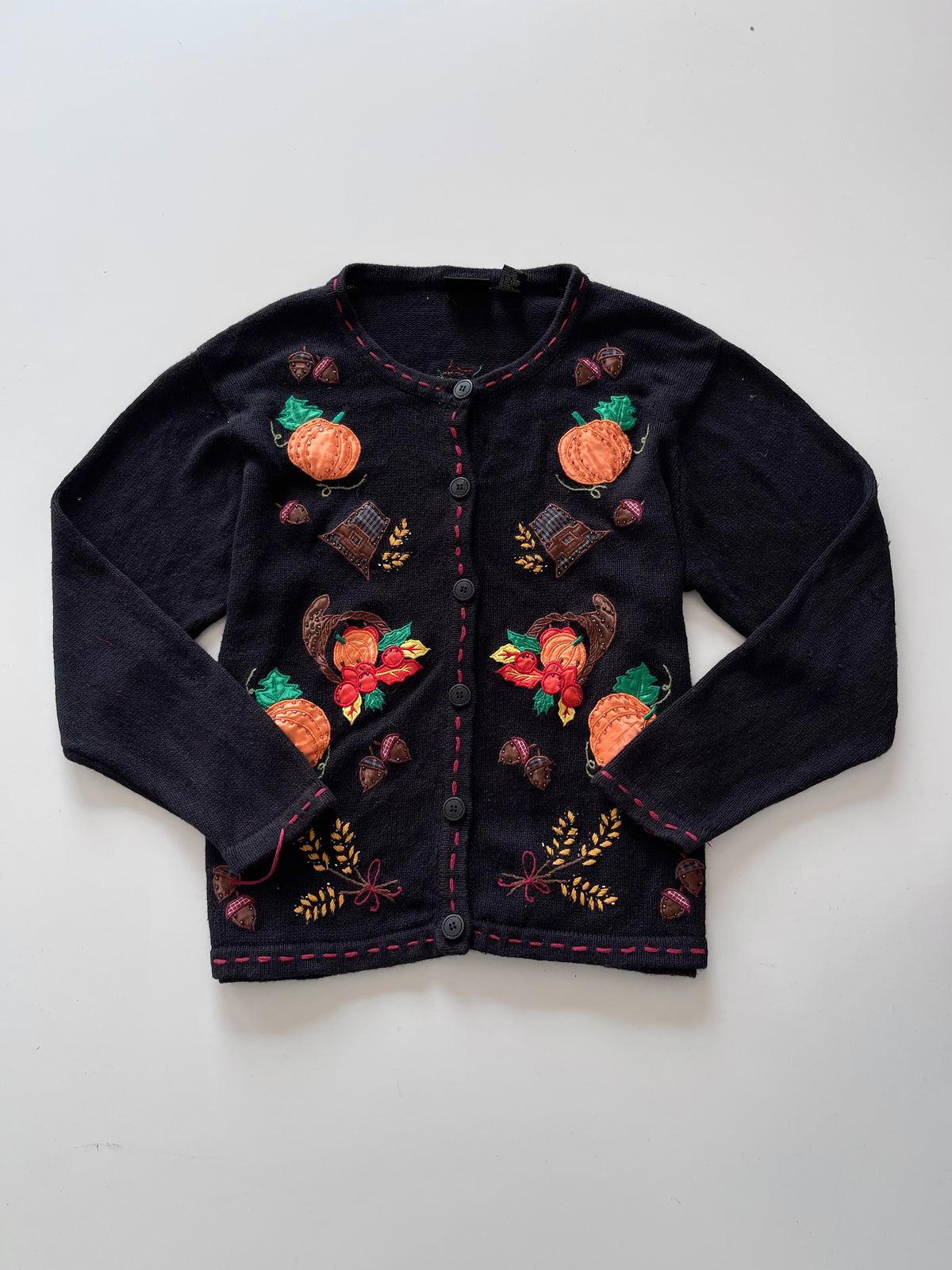 One Resource Embroidered Christmas Cardigan Sweater-Bust 54