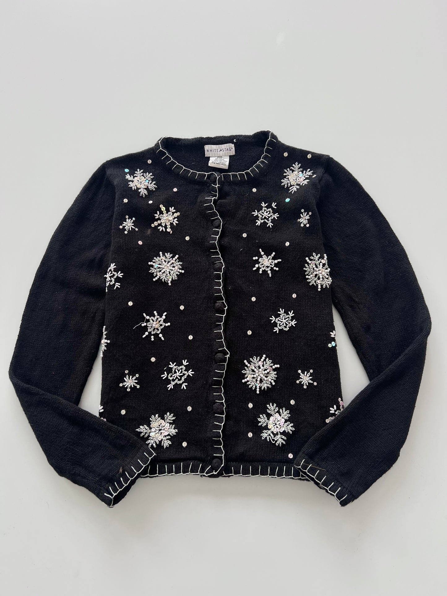 White Stag Embroidered Sweater-Bust 38