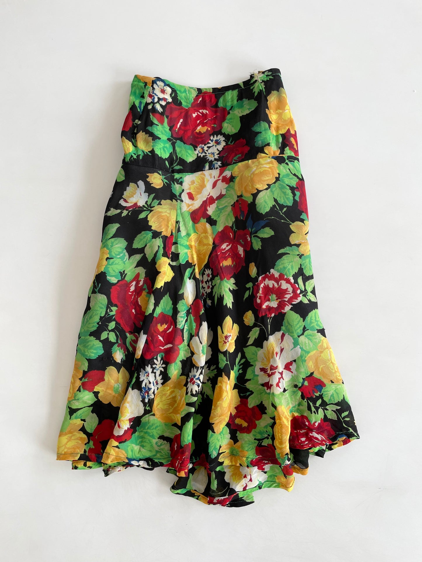 Vintage Asymmetric Skirt -Waist 26