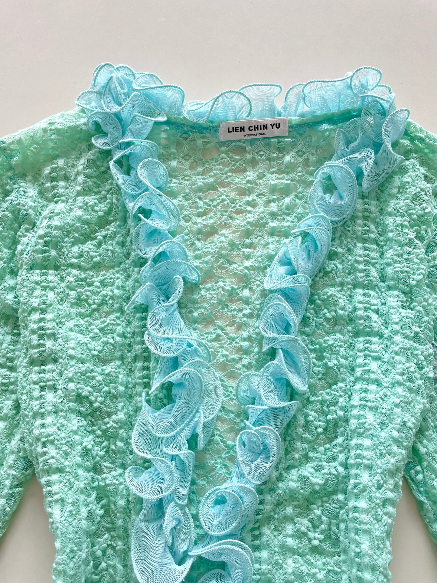 Lien Chin Yu Lacy Sheer Shrug-Bust 36