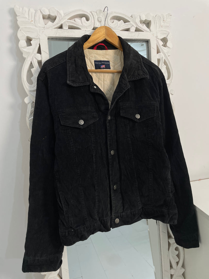 Super Thick Corduroy Puffer Shacket-Chest 44