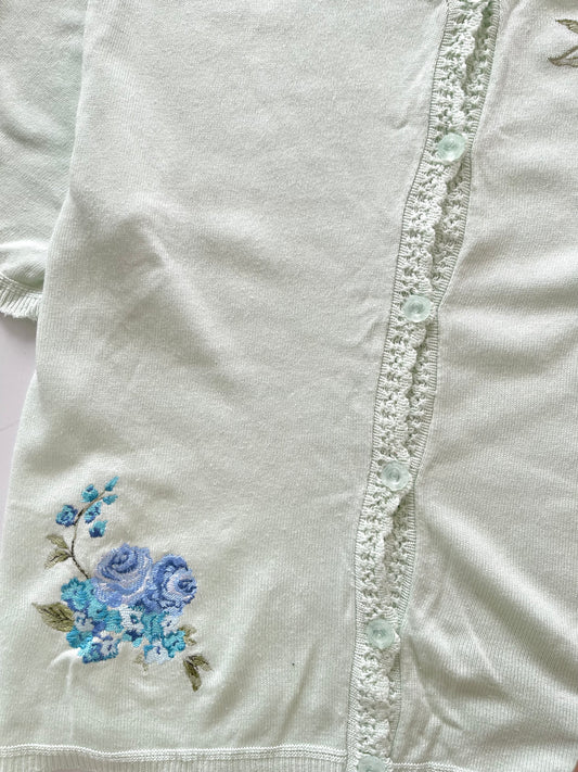Southern Lady Embroidered Sweater Vest-Bust 46
