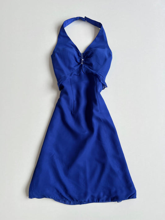 Ginnis Fashion Halter Neck Vintage Dress-Bust 34