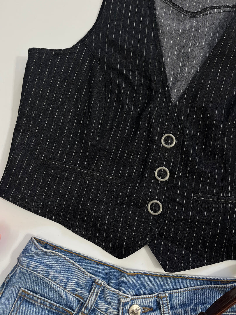 You Pinstripe Waistcoat-Bust 36