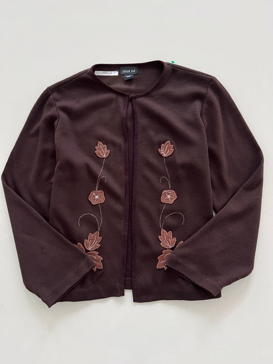Leslie Fay Embroidered Shrug -Bust 46