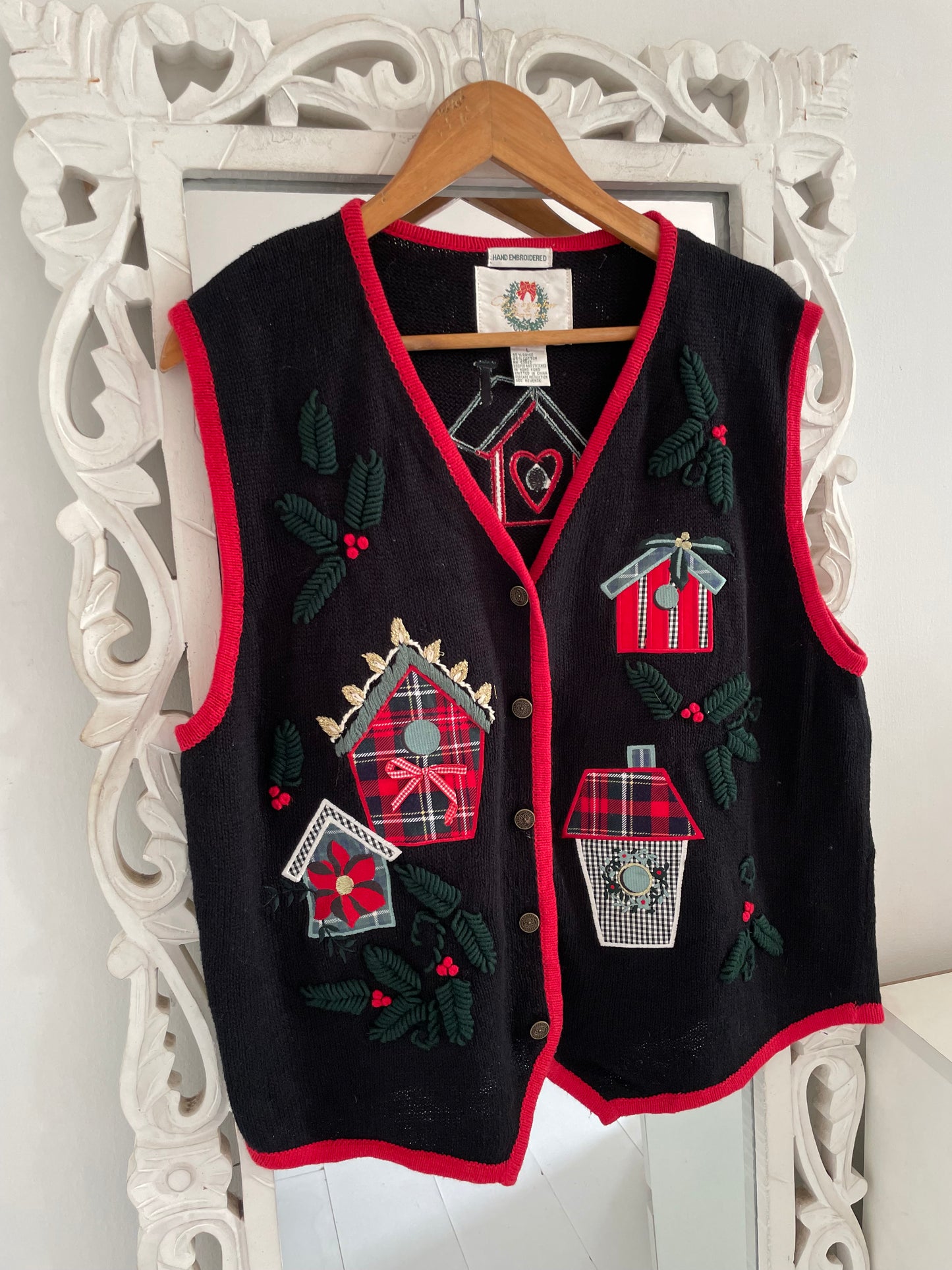 Hand Embroidered Christopher & Banks Sweater-Chest 46