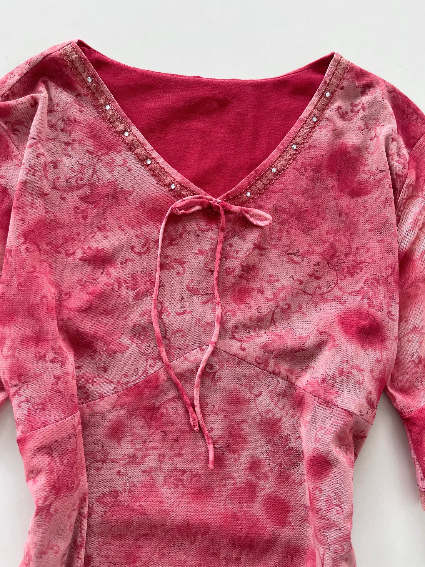 Shades Of Pink Vintage Top-Bust 44 to 46