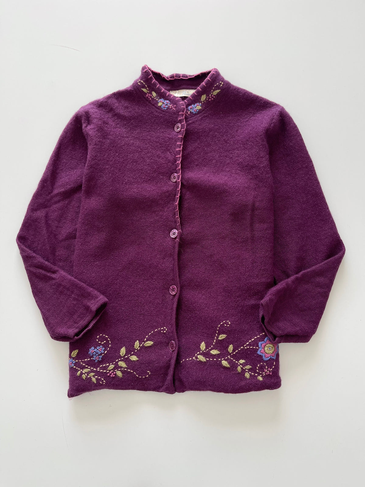 Penmans Wool Embroidered Cardigan Sweater-Bust 48