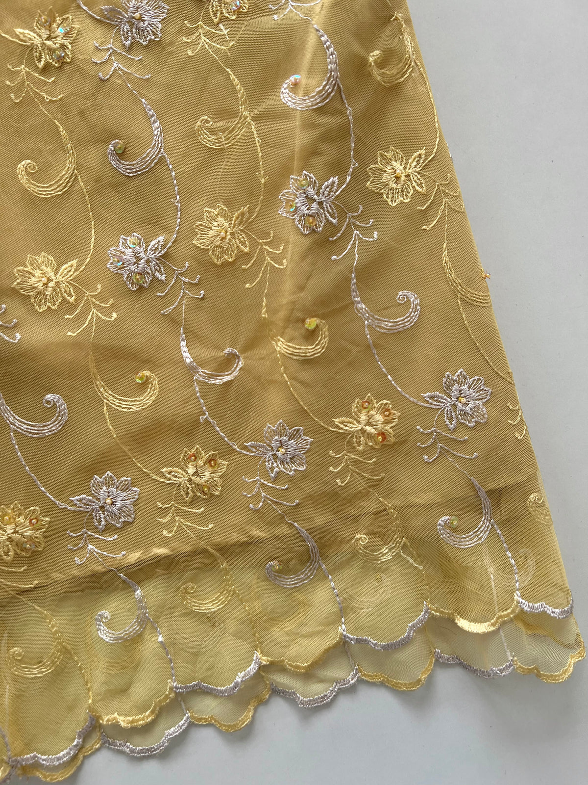 Gold Embroidered Kurta-Bust 30