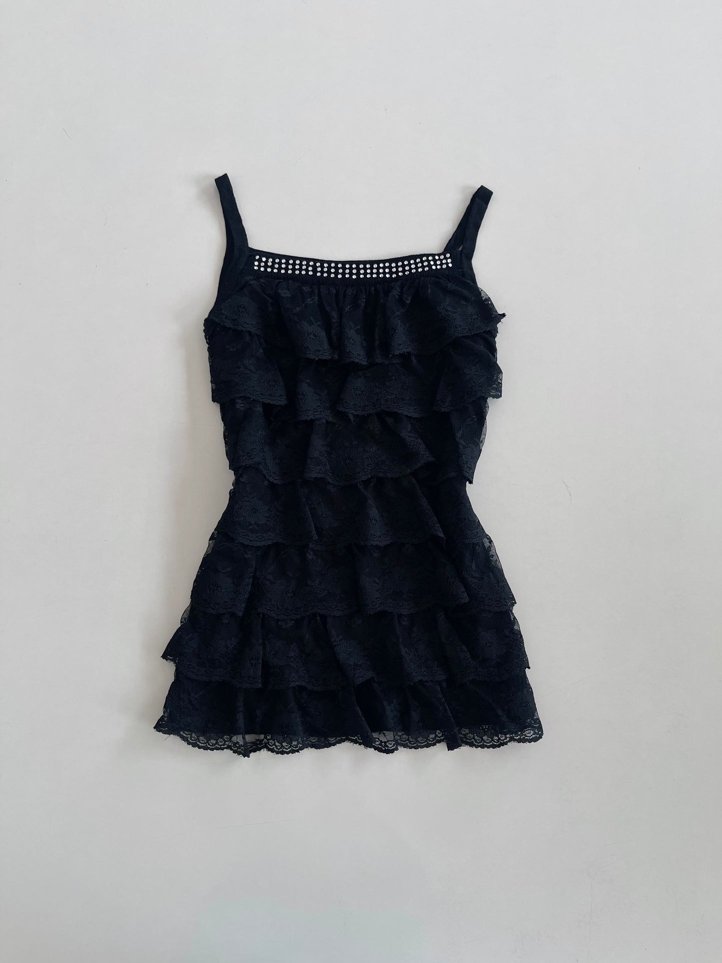Lace Ruffle Top-Bust 32 to 36