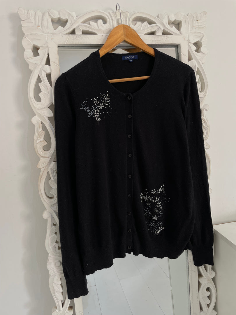 Encore Embroidered Vintage Sweater-Bust 46