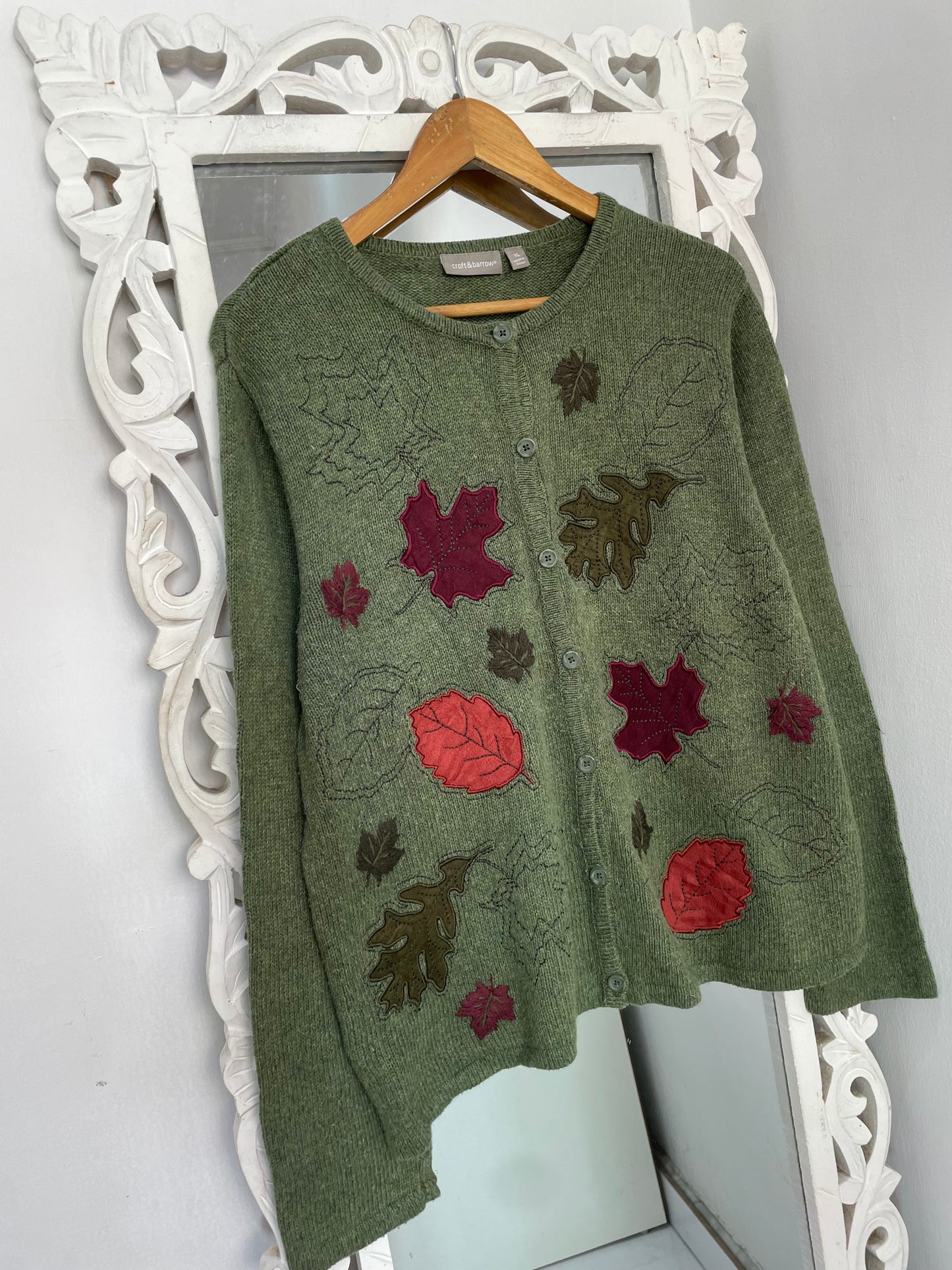 Croft&Barrow Embroidered Vintage Sweater-Bust 46