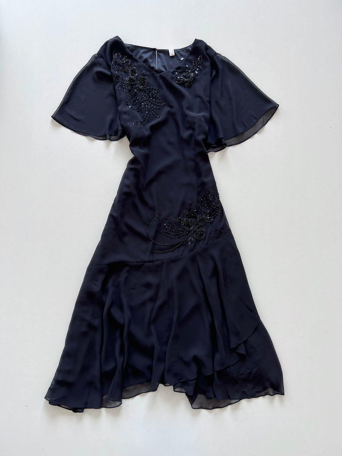 Vintage Embroidered Dress-Bust 50