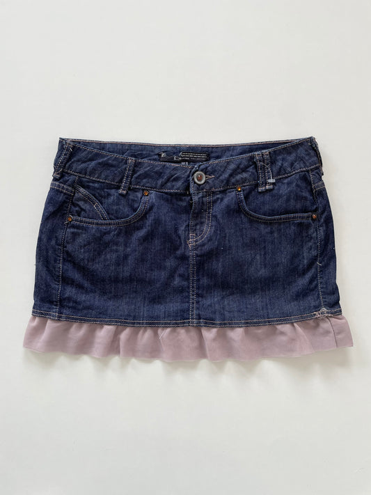 Y2k Denim Skirt-Waist 32