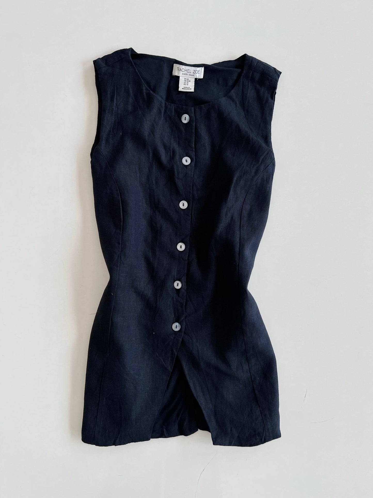 Rachel Zoe 100% Linen Top-Bust 38