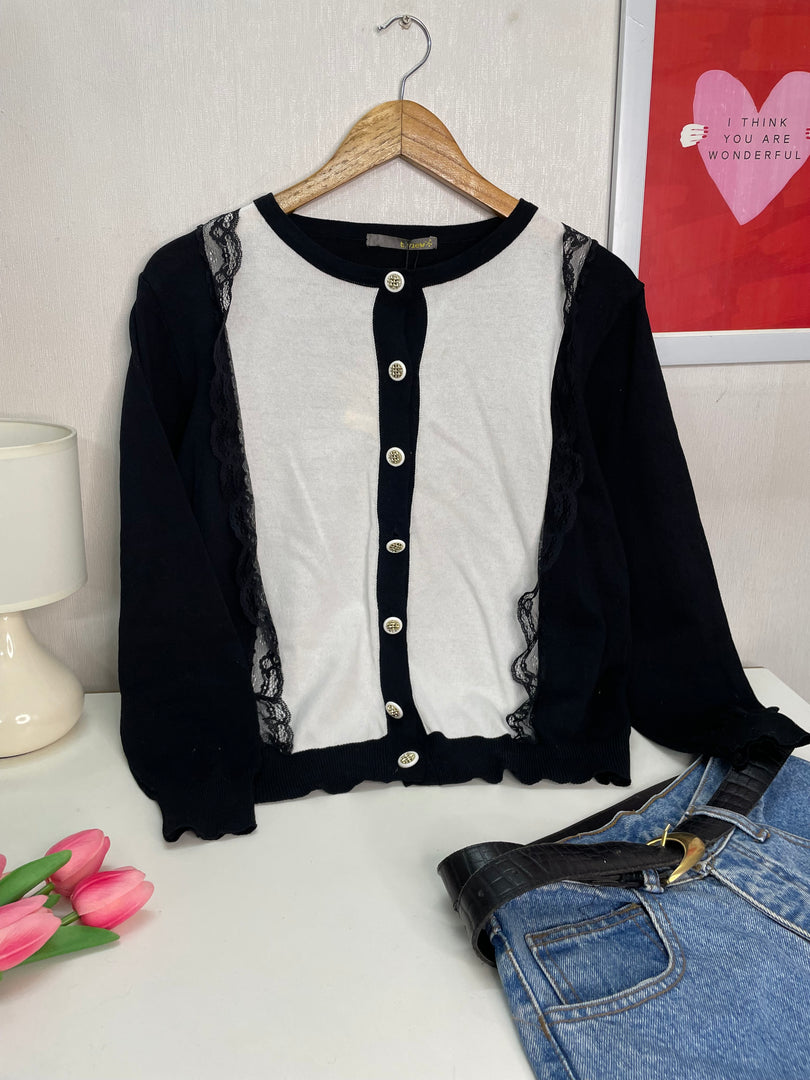 Academia Lace Soft Cardigan - Bust 38 to 42