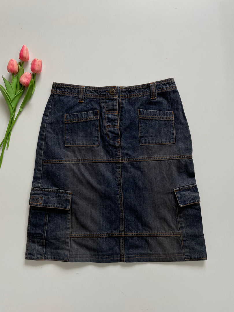 BON’A PARTE DENIM SKIRT - WAIST 30