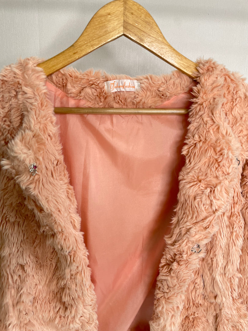 Pink Fur Jacket - Bust 32