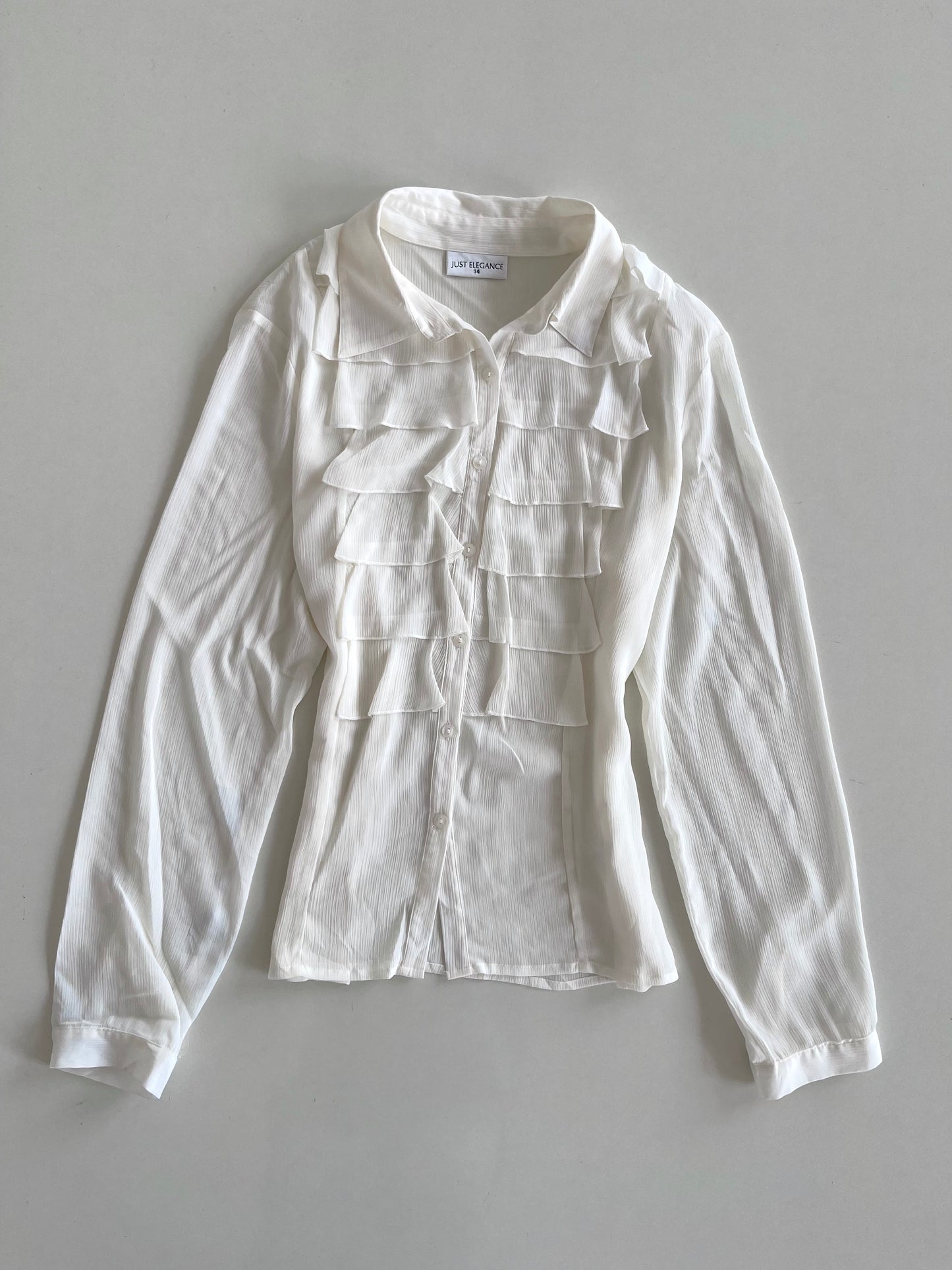 Just Elegance Vintage Sheer Shirt-Bust 44
