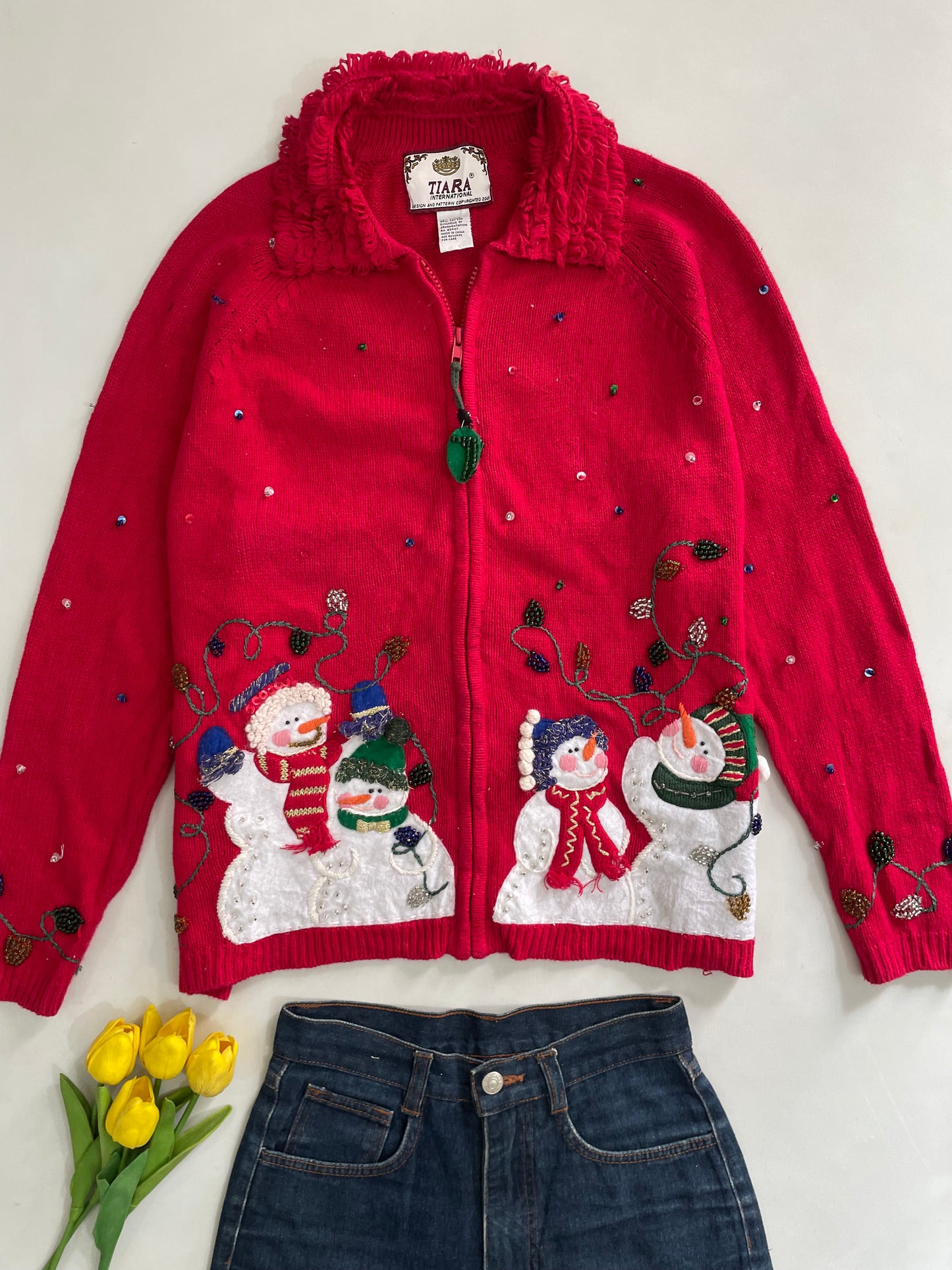 Tiara Christmas Sweater-Bust 44