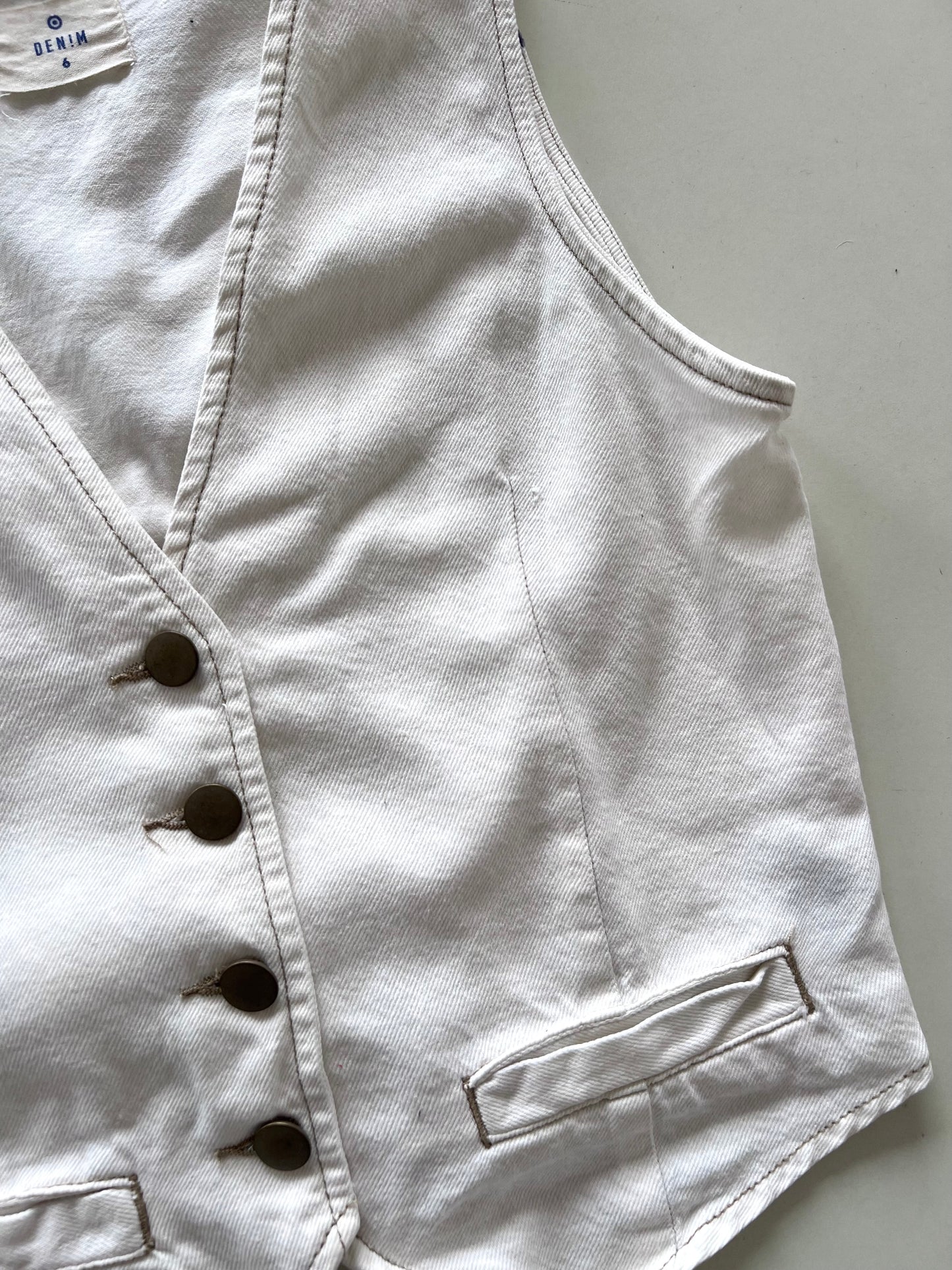 Denim Vest-Bust 34