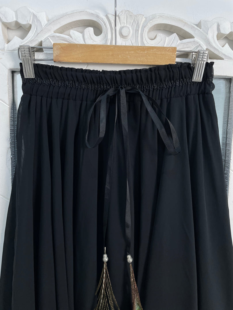 Peacock Feather Skirt-Waist 26 to 32