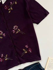 Embroidered Sweater Vest-Bust 40